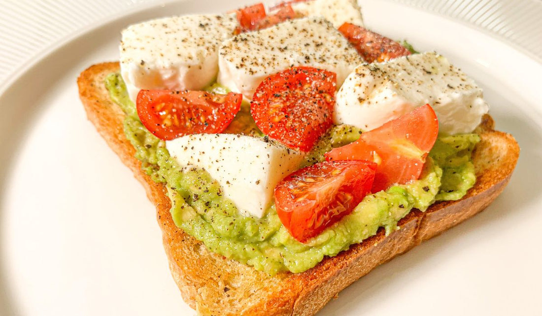 Avocado Mozzarella Tomato Toast