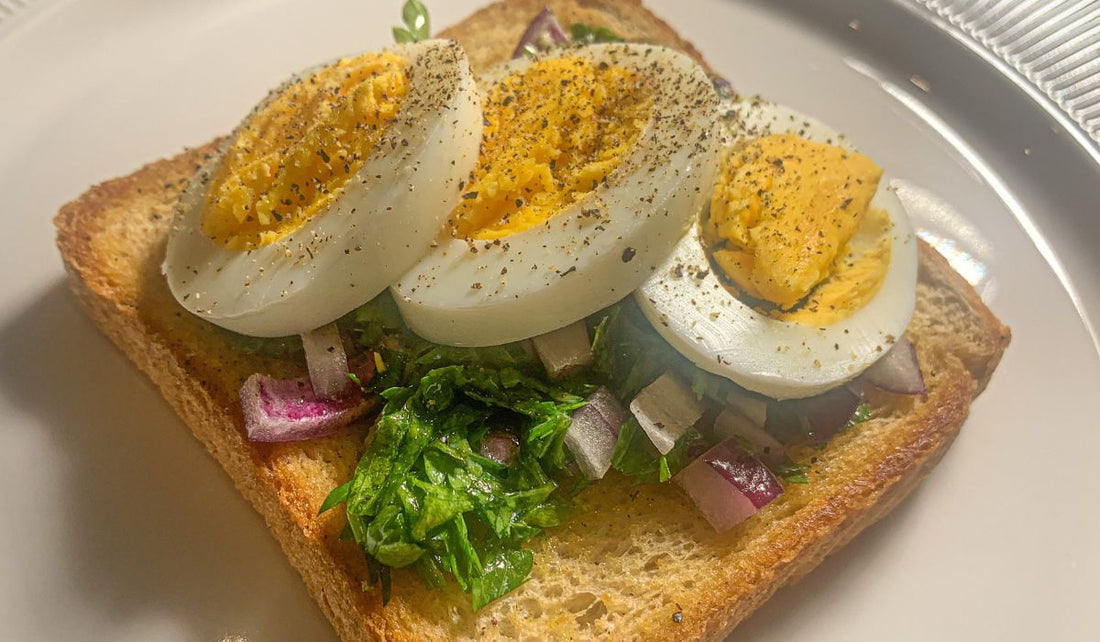hard boiled egg toast recipe