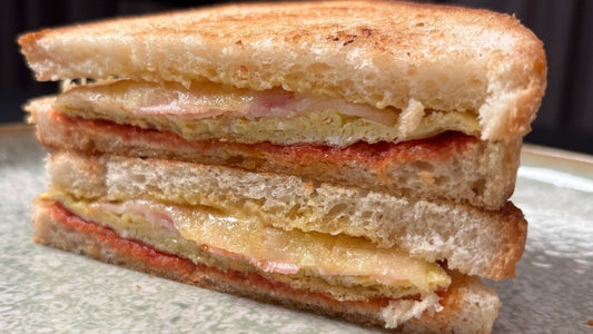 Ham Garlic Egg Sandwich Recipe