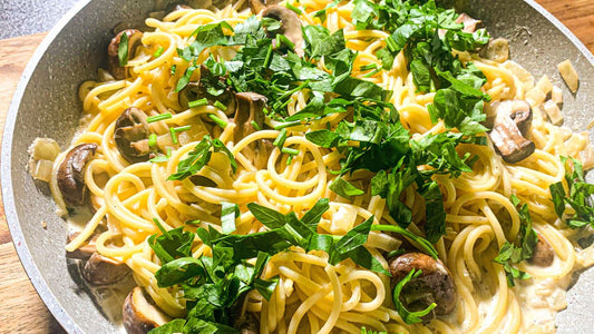 Pasta in Creamy Mushroom Sauce - Tasty, Simple & Quick Recipe