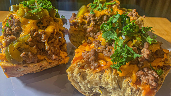 Spicy Ground Beef And Cheddar Cheese Toast Recipe