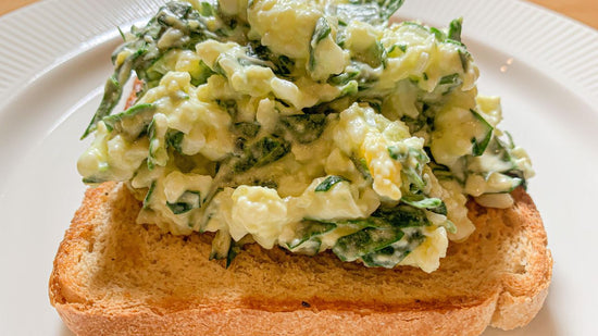 Healthy Protein Toast With Eggs And Spinach Recipe